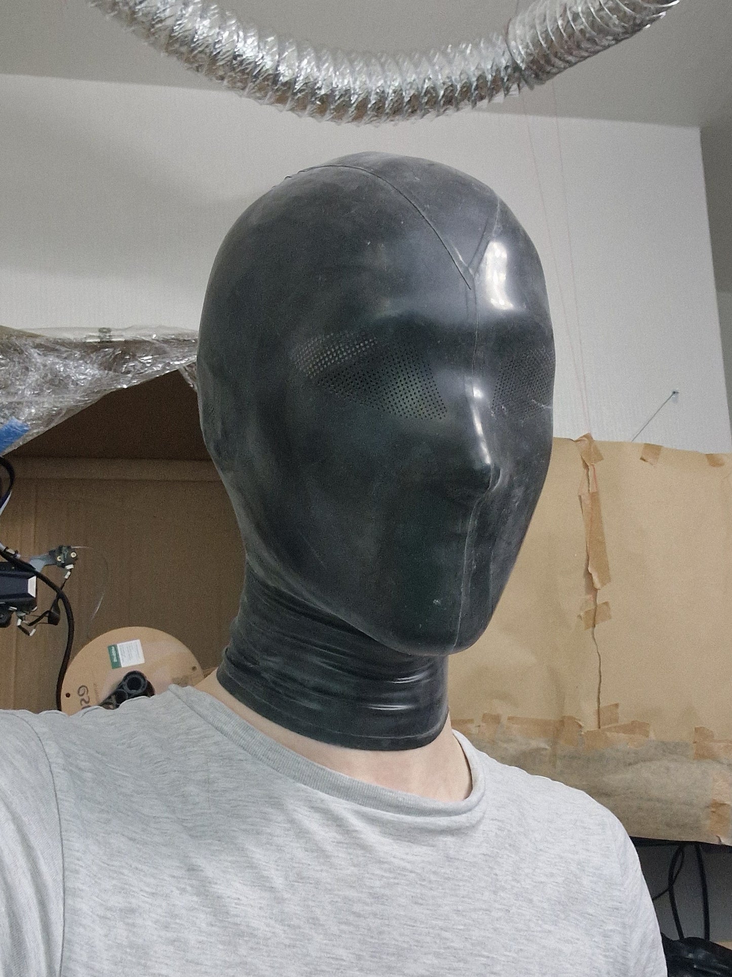 Latex mannequin hood