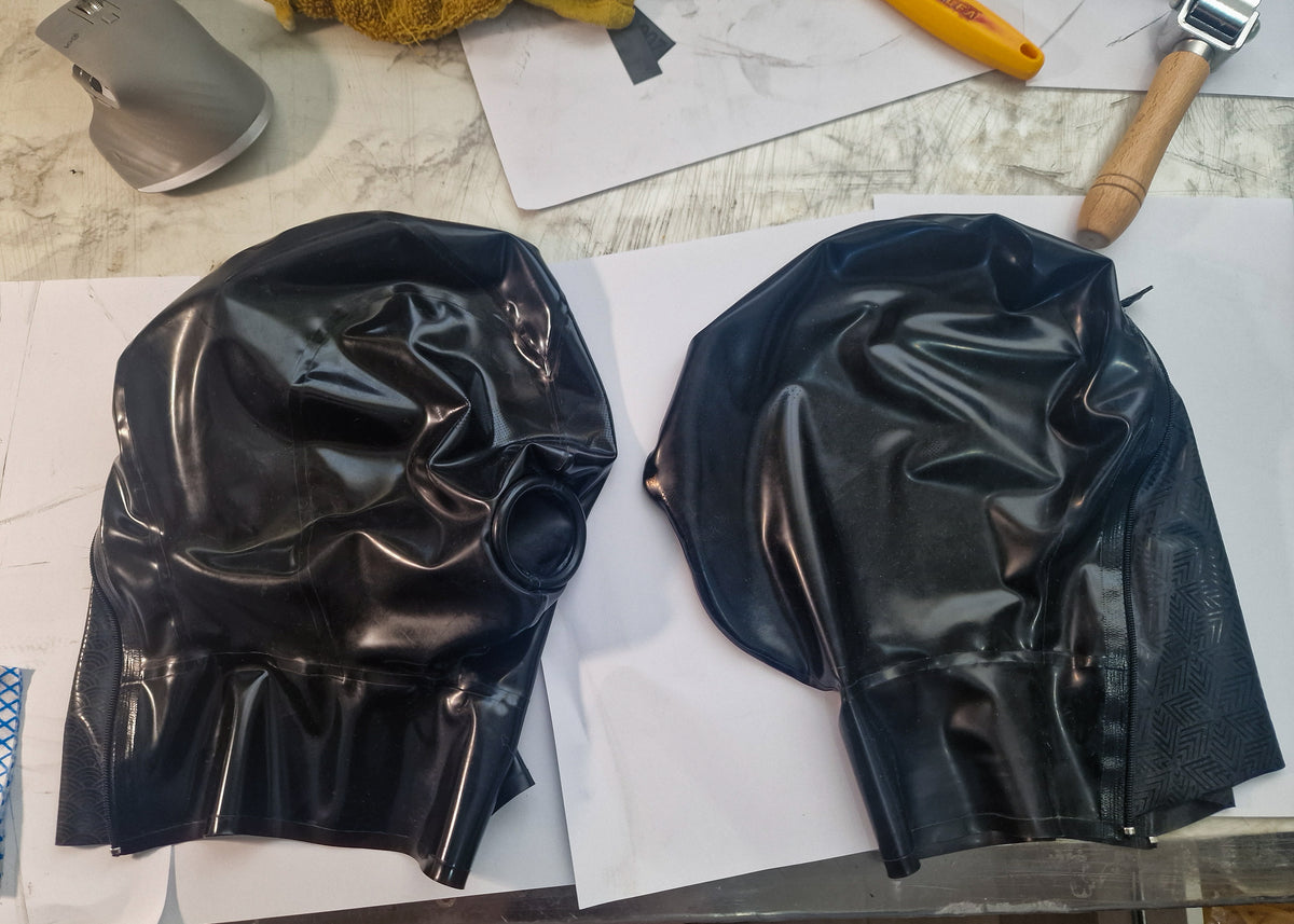 Latex Hood with mouth and eye cutouts