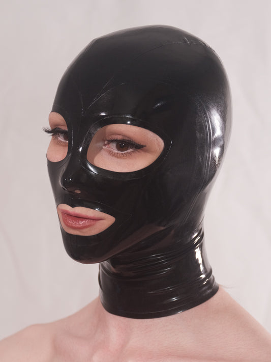 Latex Hood with mouth and eye cutouts