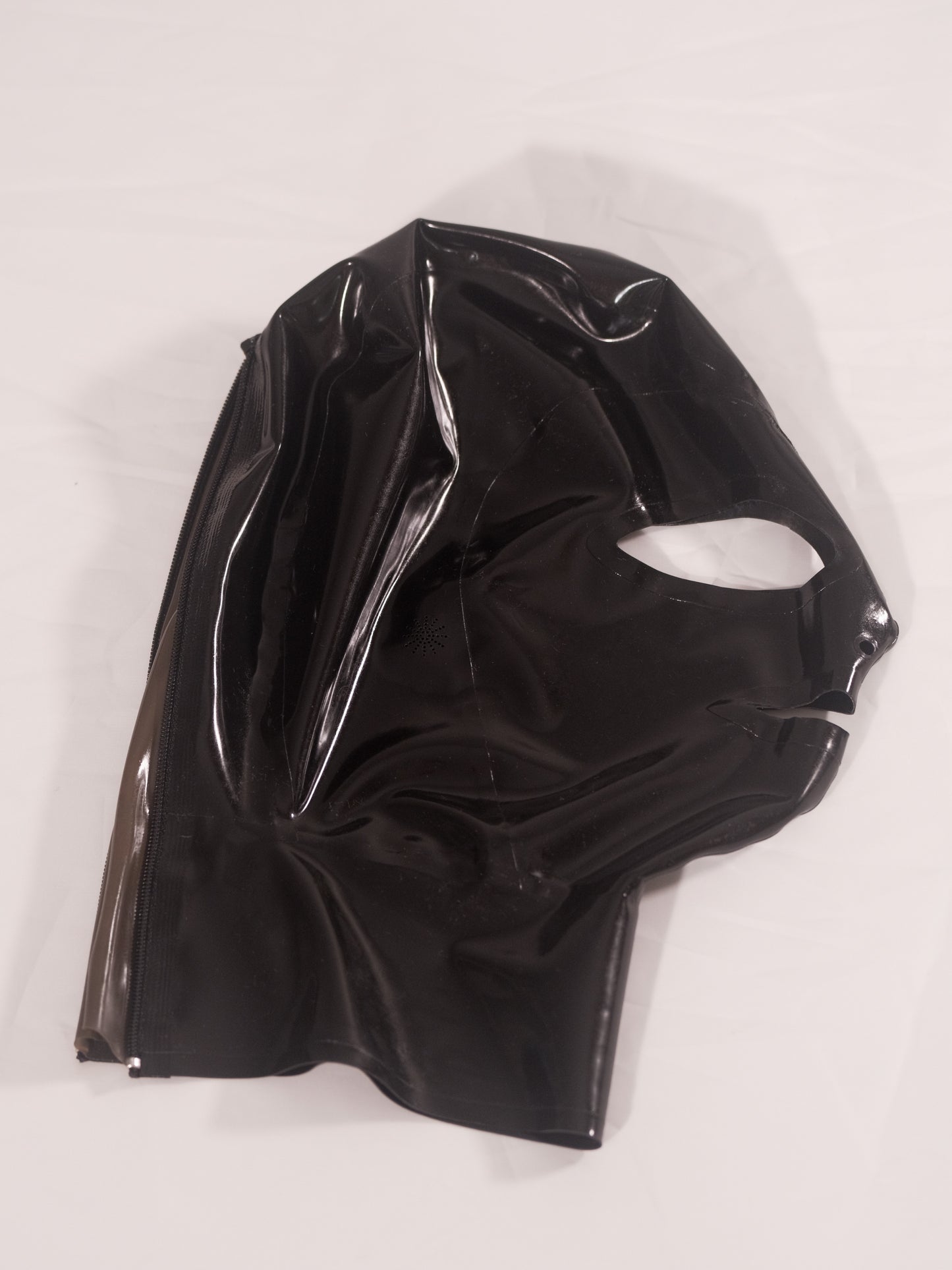 Latex Hood with mouth and eye cutouts